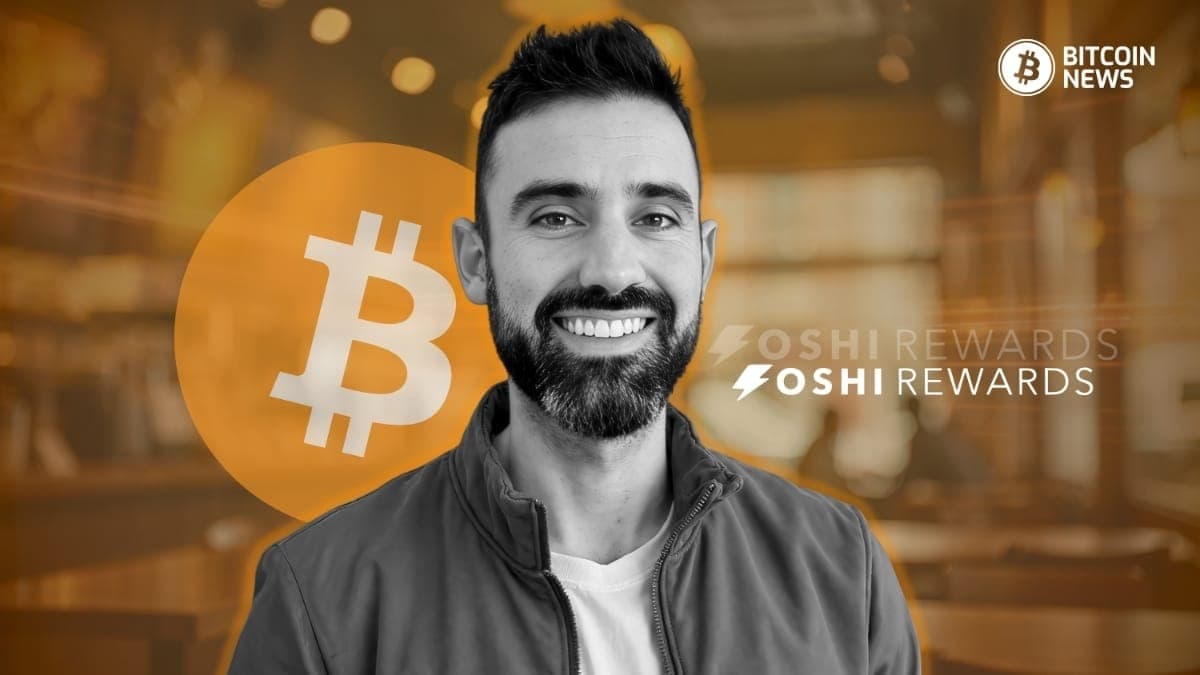 Michael Atwood, founder of Oshi, featured in a Bitcoin News interview about Bitcoin rewards and customer adoption