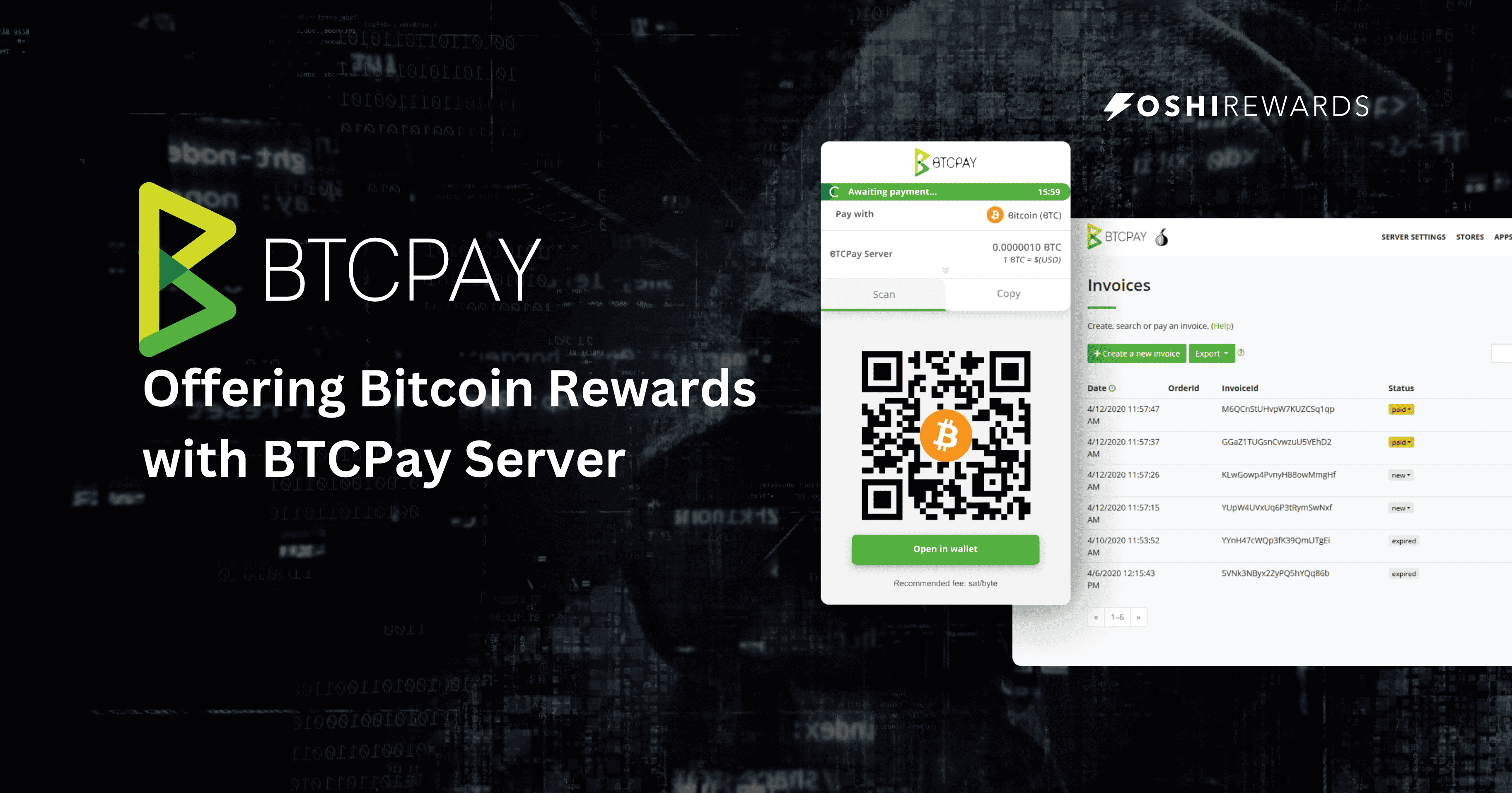 Bitcoin rewards for BTCPay Server merchants powered by Oshi