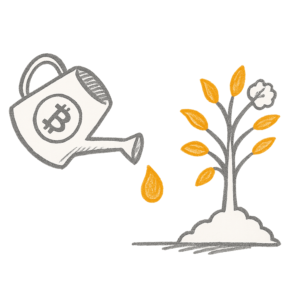 Bitcoin rewards in action